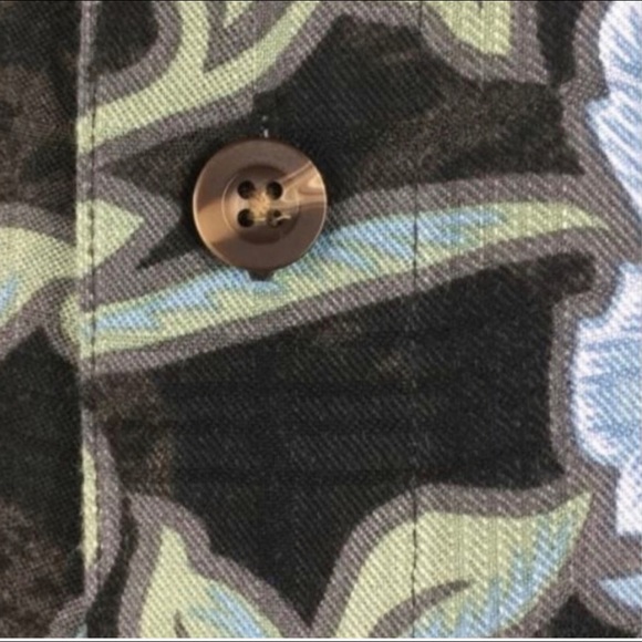 Consensus Men Hawaiian Shirt Black Blue Size XLT - Picture 4 of 4